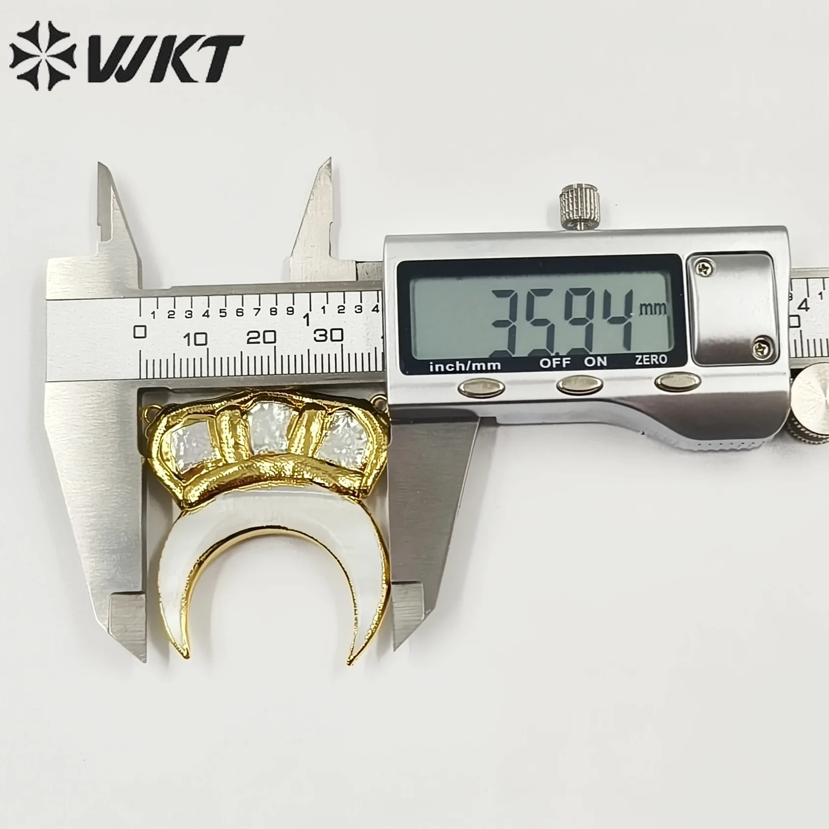 

WT-JP347 WKT Новый модный кулон в форме короны и полумесяца из перламутра, маленький, для создания украшений и аксессуаров для ожерелий