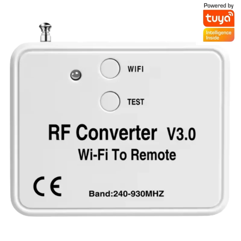 Universal WiFi Switch Remote Control 240-930MHZ WiFi To RF Converter Multi Frequency Rolling Code Garage Door Remote Control