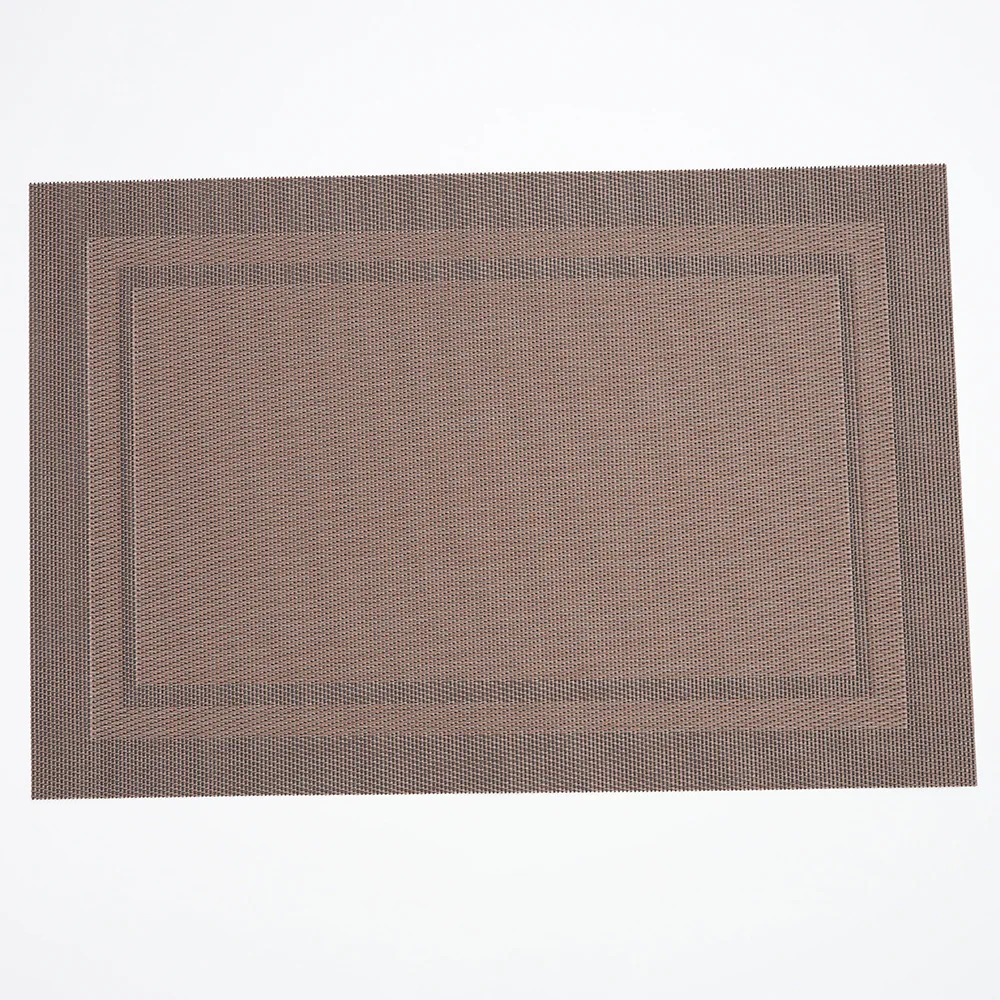 Placemats Set of 4, Heat-Resistant Woven Vinyl Placemat, Non-Slip Washable PVC Table Mat, Easy to Clean Premium Plastic Mats image 3