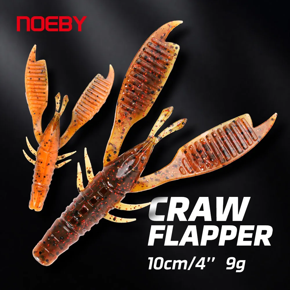 NOEBY Señuelo blando Craw Flapper para lubina con garras