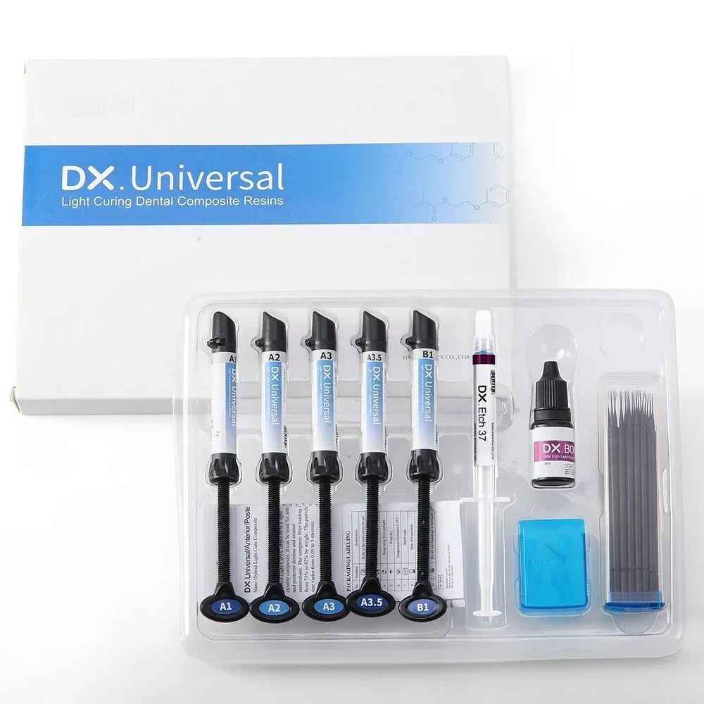 

Dentex Dental Curing Light Glue Universal Composite Resin/Adhesive Bonding/Etch Gel Kit Orthodontic Bracket Adhesive Teeth