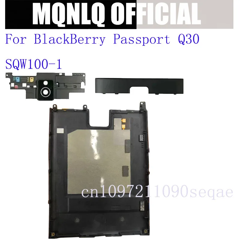 For BlackBerry Passport Q30 SQW100-1 Rear With Camera Lens Housing Battery Back Cover Top Bottom Down Cover Cap