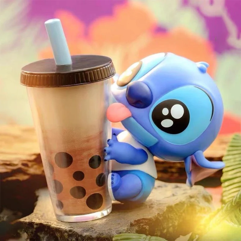 Stitch COSBI Collector\'s Edition Blind Box Milk Tea Mystery Box Figure Model Doll Toy Home Decoration Collections Trendy Play