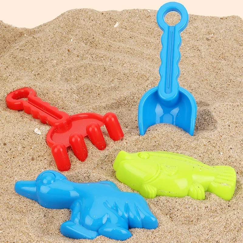 5 Pcs/set Children Beach Toys Sand Play Kit Baby Summer Digging  Tool with Shovel  Outdoor Toy Set Box for Kid