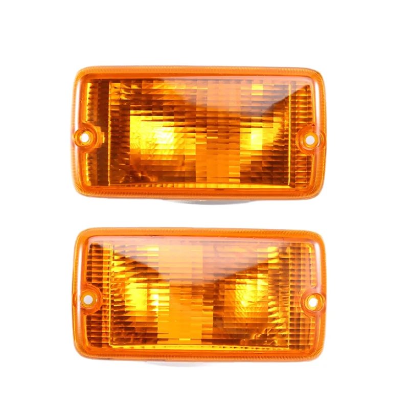 

A58X-Side Door Mirror Turn Signal Lam 2Pcs Amber Lens Front Turn Signal Light Housings Front Bumper Turn Signal Light