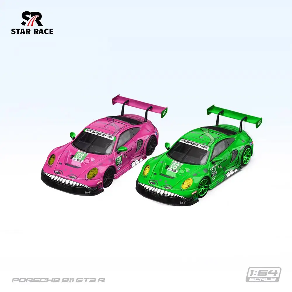 SR 1:64 STAR RACE 911 GT3 Tyrannosaurus twin set alloy model