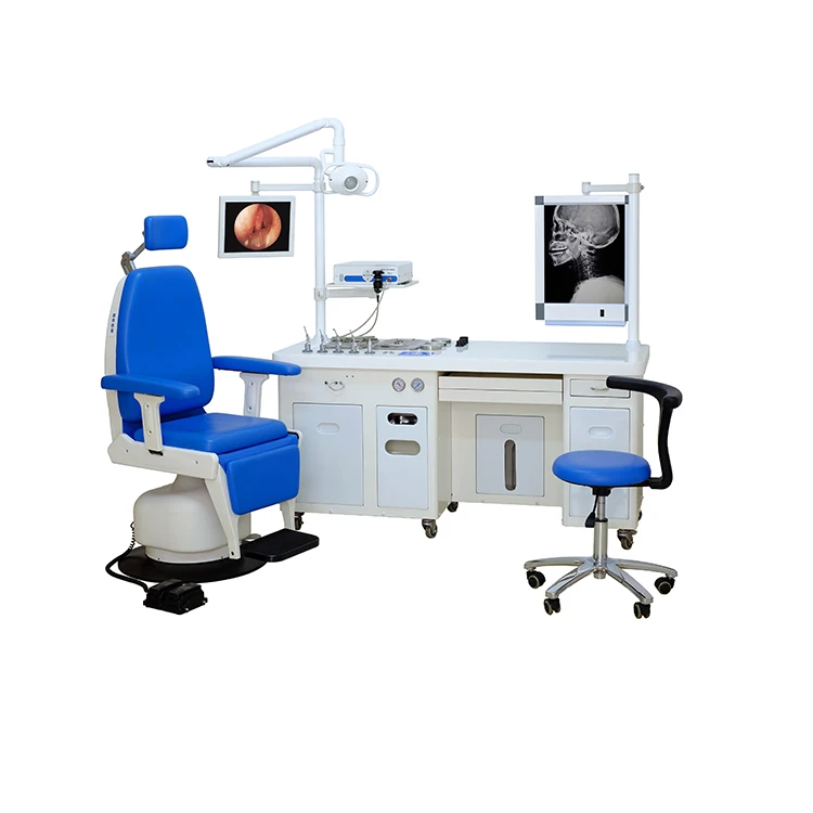 ENT Surgical Instrument Treatment Workstation Diagnostic Table Unit Set with Doctor Chair