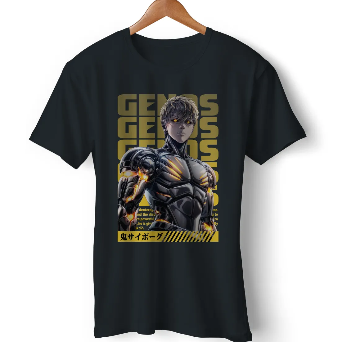 Genos Demon Cyborg One Punch Man Anime Manga Saitama Funny Gift BOUNTEES T-Shirt