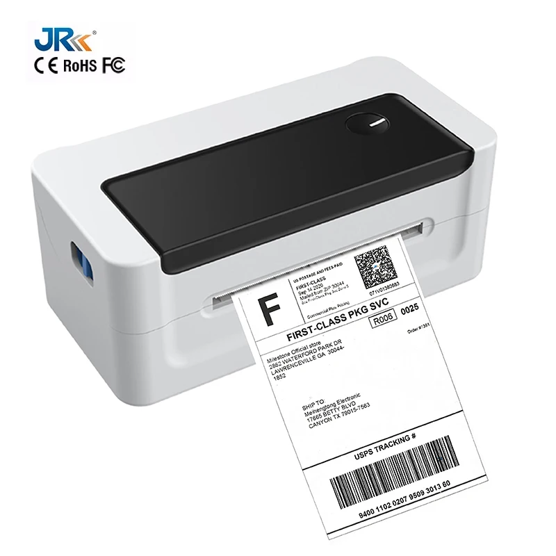 JR Hot Sale Special Customized Waybill Printer 150mm Shipping Label Printer 4x6 Thermal Printer Logistics Label Paper