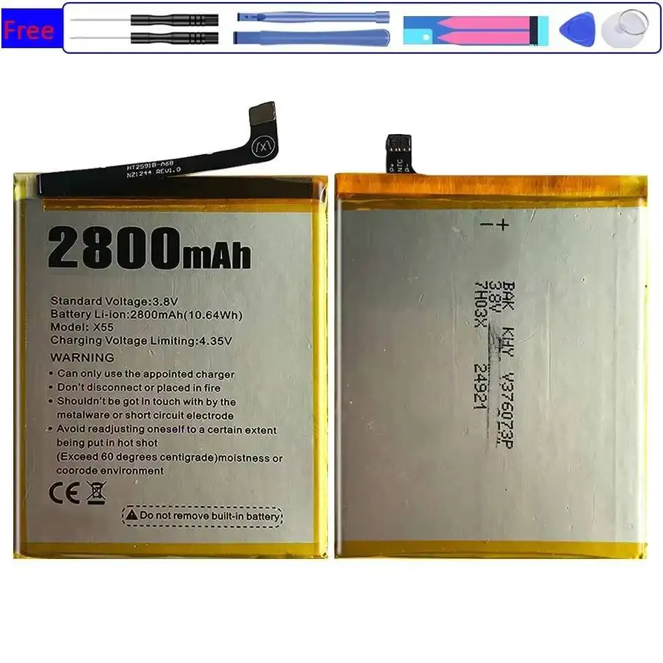 

For Doogee X55 Reliable Power Mobile Phone Battery 2800Mah