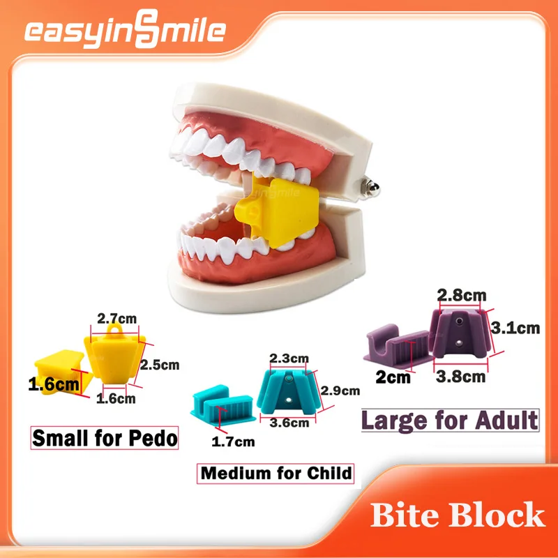 Easyinsmile Dental Silicone Bite Block Plastic Mouth Props Oral Opener High Quality Bite Opener S/M/L for Adult/Child/Pedo