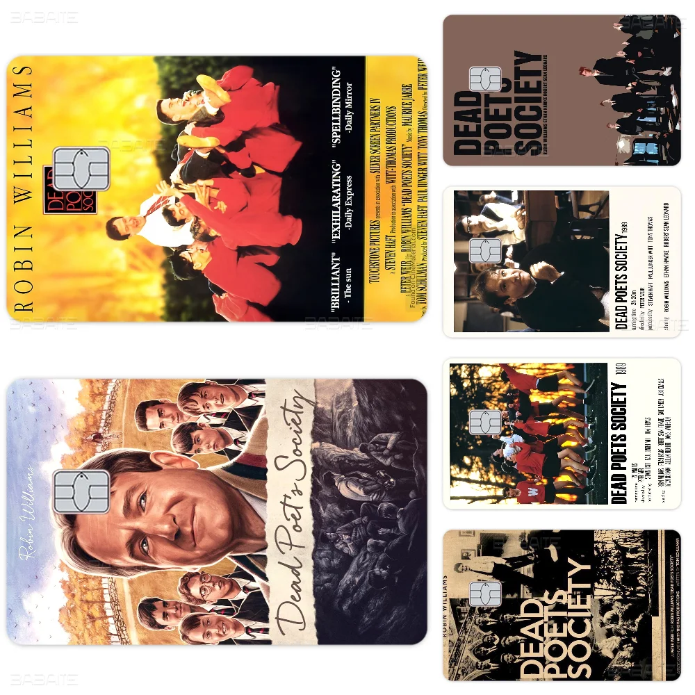 

Dead Poets Society Movie Fashion Matte Gold Silver Black Matte Film Skin Sticker Tape For Bank Credit Debit Card