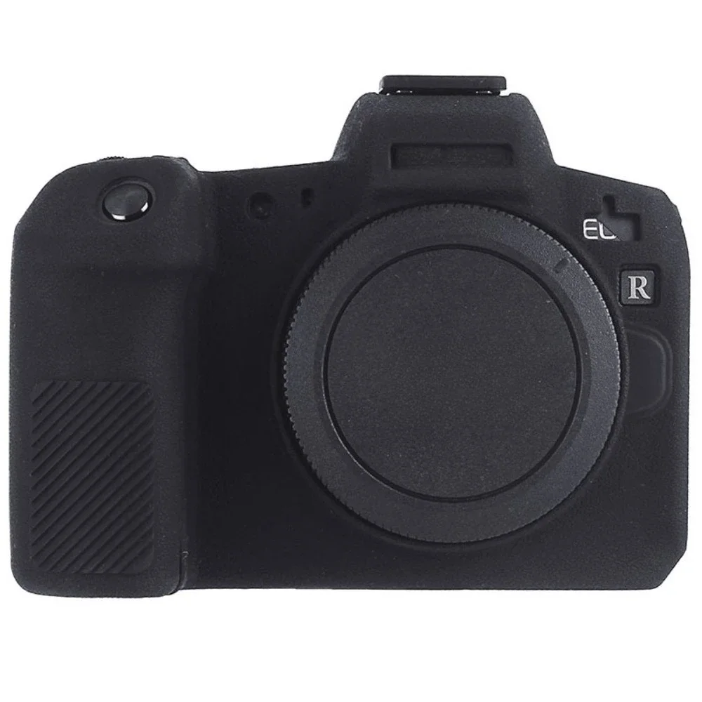 For Canon EOS R Soft Silicone Anti-Scratch Dustproof Mirrorless Camera Protective Shell Cover With Free Tempered Film,