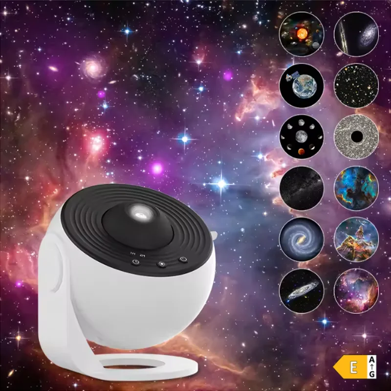 

Проектор звездного неба Galaxy Ultral 13 в 1 с HD-изображением, светодиодный ночник, 13 пленочных дисков, 360° ° Таймер на 30 минут для детской и взрослой спальни