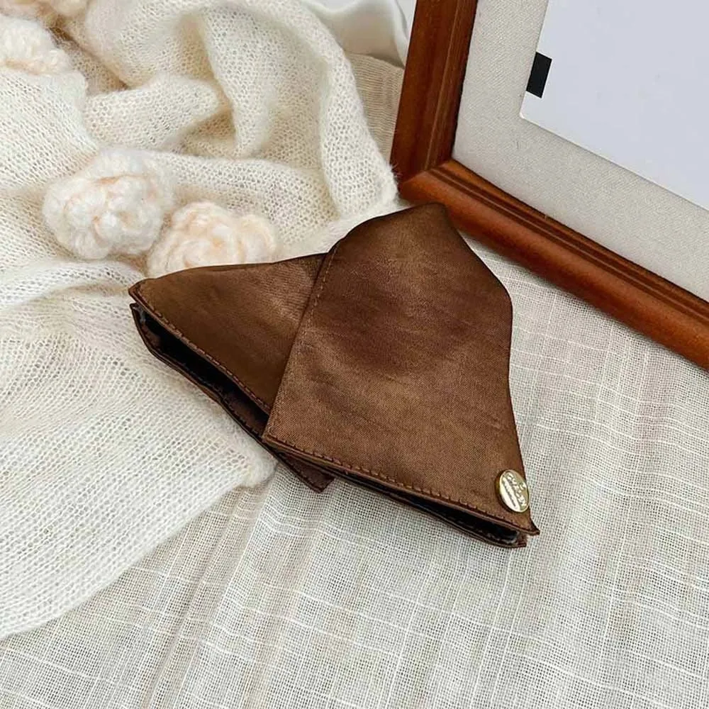 

Versatile Elegant Satin Triangle Shark Clip Korean Style Multi-layered Cloth Hair Claw Plastic 13 CM Women Hairgrips Hair Clip