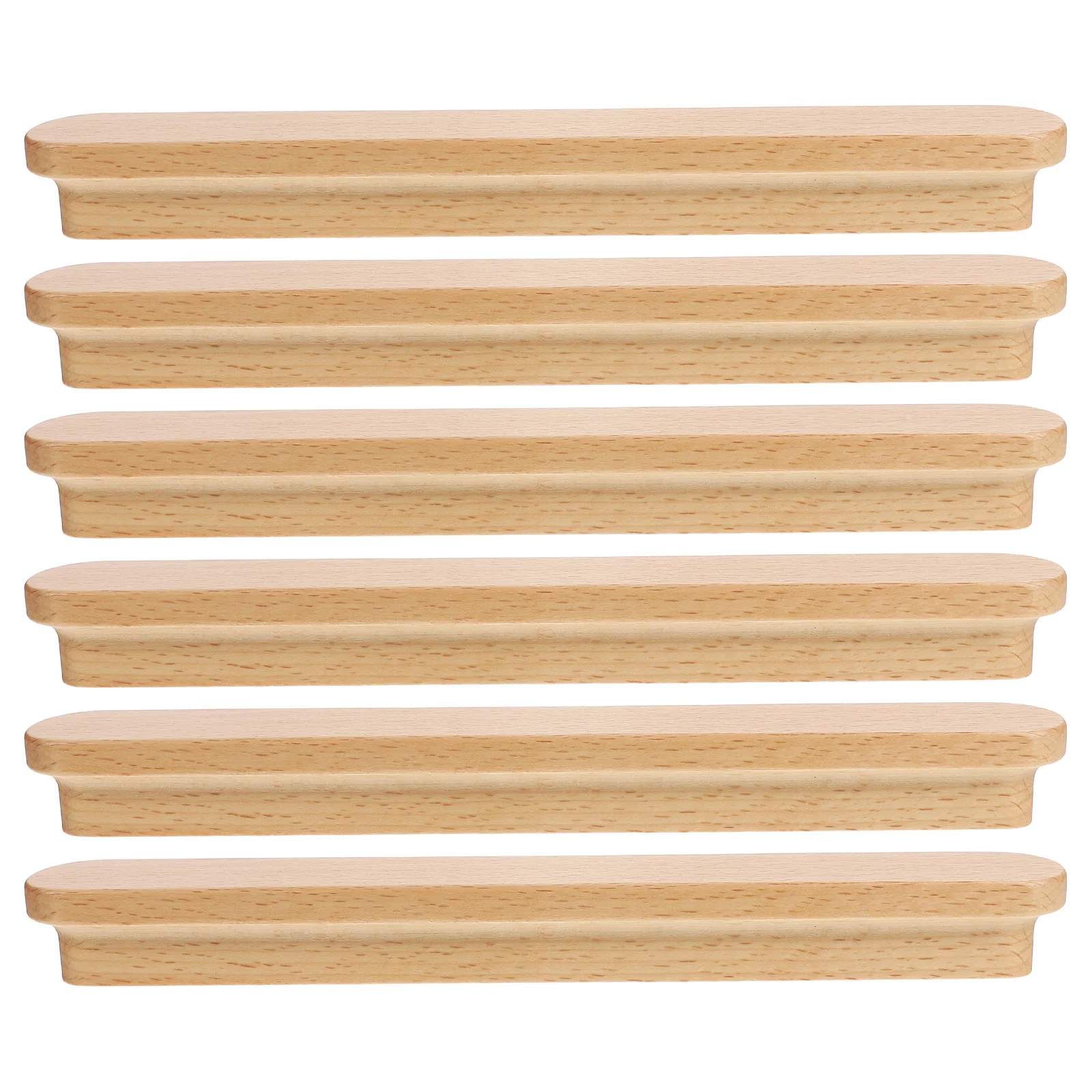 

6 шт., винтажные ручки для шкафа, декоративные ручки для ящиков из цельного дерева, ручки для кухонного комода, шкафа, деревенские ручки