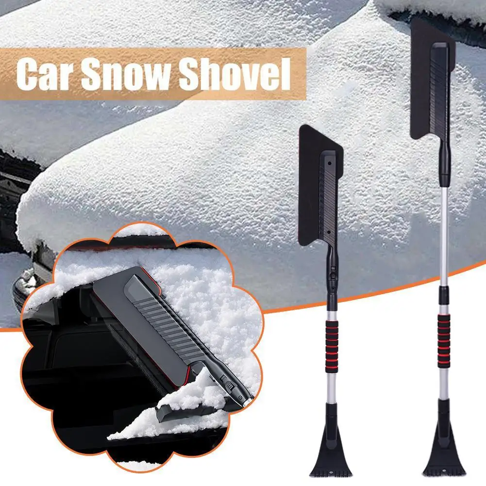 Car Window Snow Removal Shovel Three-in-one Ice Shovel Snow Brush Combination Tool ABS Plastic Convenient Winter Artifact