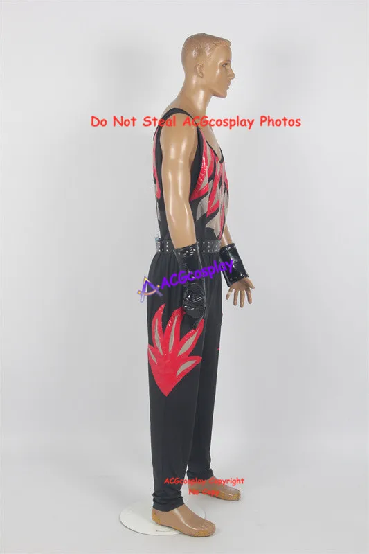 Kane Cosplay Costume with Mesh Fabric Include Belt and Glove acgcosplay Garment version 8 view 3