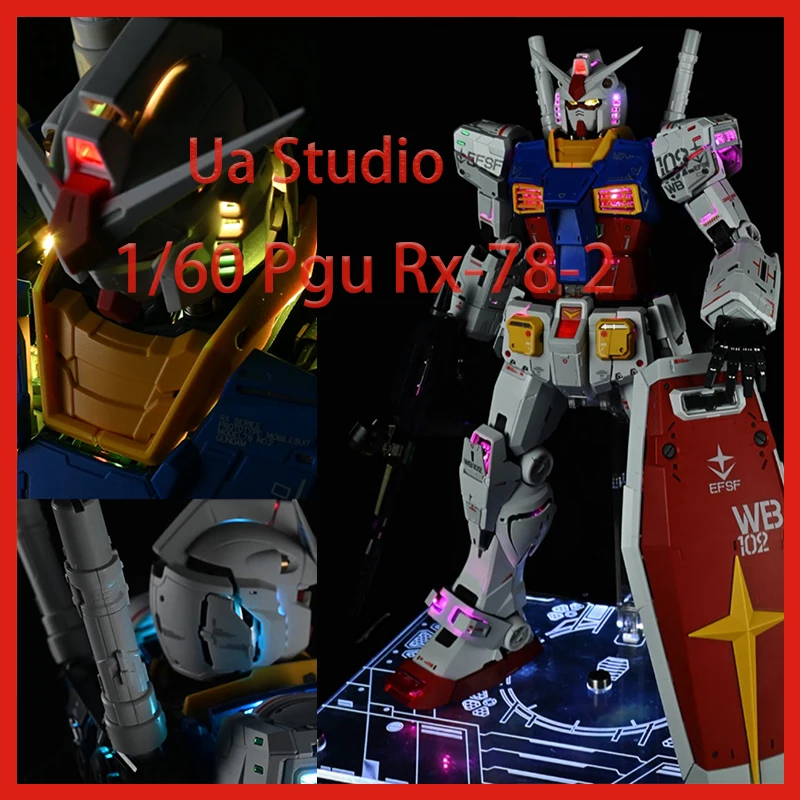 

Ua Studio 1/60 Pgu Rx-78-2 Lamp Group Set Full Body Led Light Remote Control Accessory Package Action Figure Toy Collection Gift