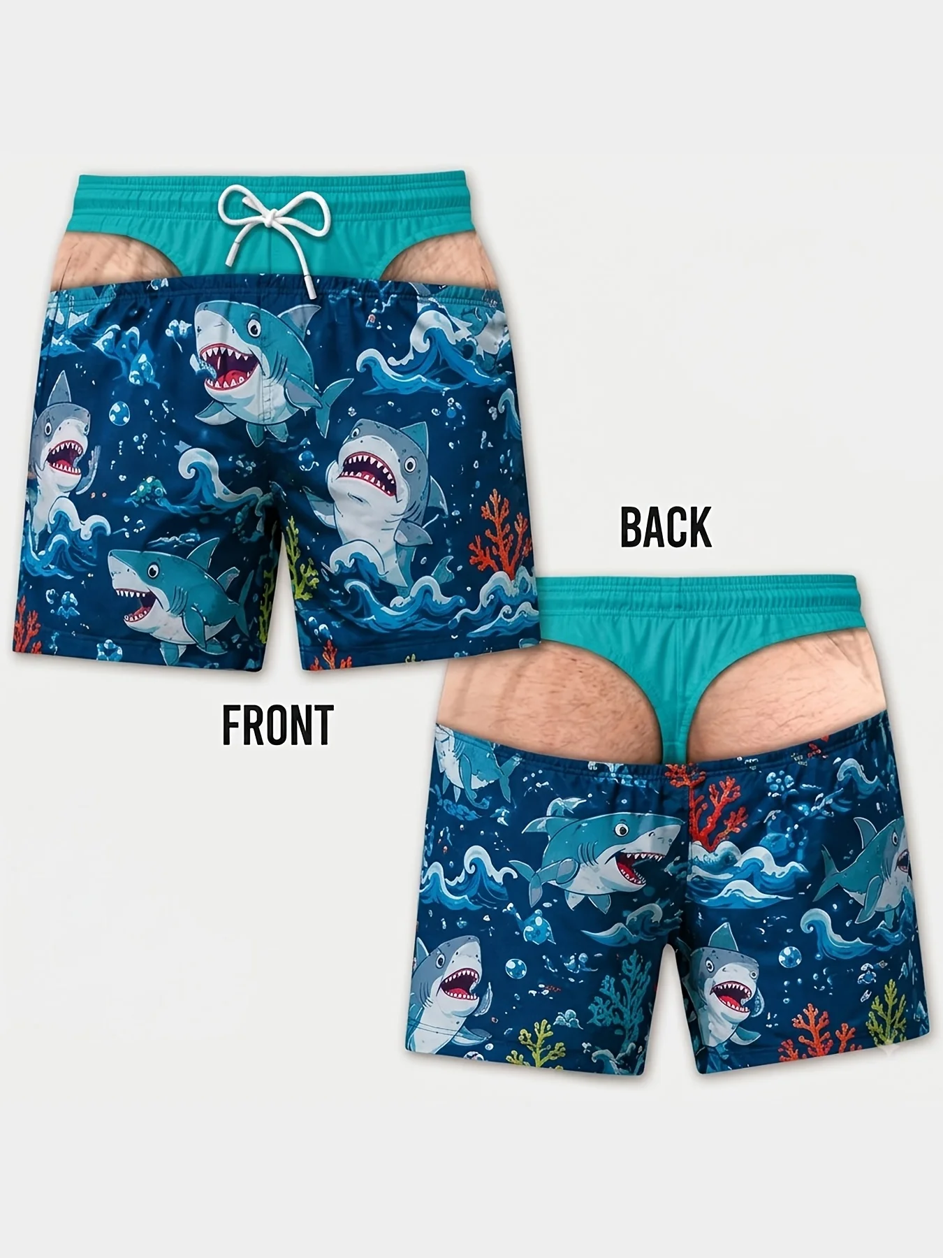 Retro 3D Print Cowboy Style Funny Beach Shorts For Men Quick Dry Breathable Drawstring Board Short Summer Novel Unique Shorts