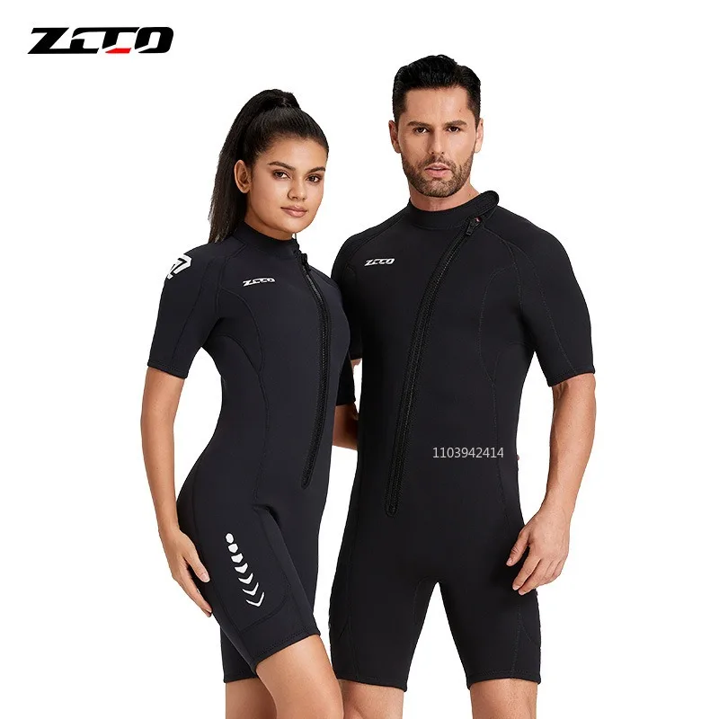 Wetsuit 3mm Neopreno Surf Suit Short Sleeve Swimwear Kitesurf Scuba Diving Suit Spearfishing Swimsuits Rash Guards Men Women