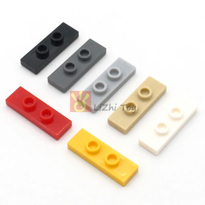 

50pcs MOC 34103 Brick Plate Modified 1x3 with 2 Studs Double Jumper Building Blocks Parts DIY Educational Tech Toys