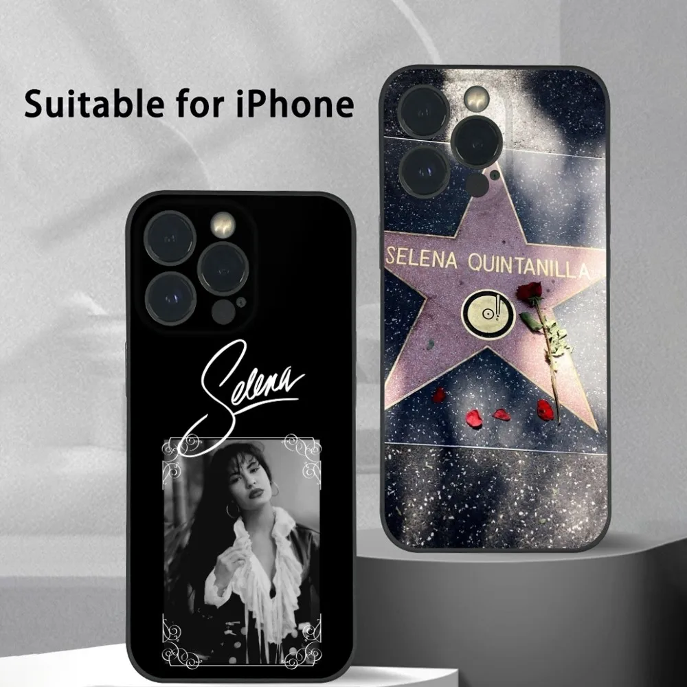

S-Selena Singer Q-Quintanilla Phone Case For IPhone 16 15 14 13 12 11 Pro Max Plus Mini Frosted Soft Shell Funda