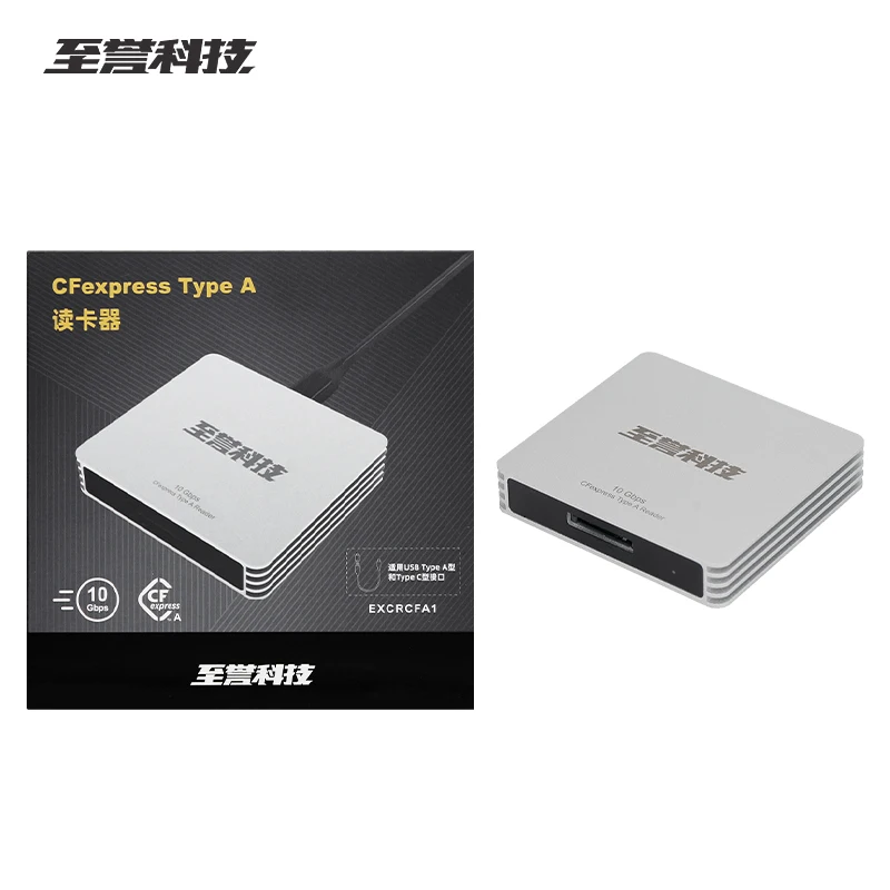 EXASCEND pembaca kartu USB 3.0, kecepatan tinggi asli CFexpress tipe-a pembaca kartu memori USB 3.2 pembaca kartu penyimpanan CFeA tipe-c