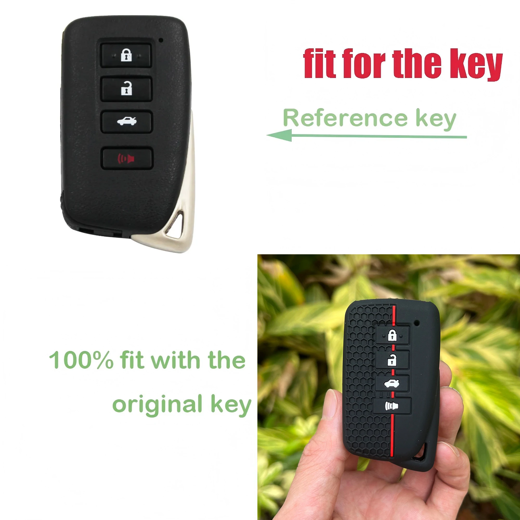 

Silicone Car Key Case for Lexus Nx 200 Nx300h Rx 350 450h Es 350 Gs Is Ls Gs Rc F 2014 2015 2016 Rubber Remote Cover Keychain