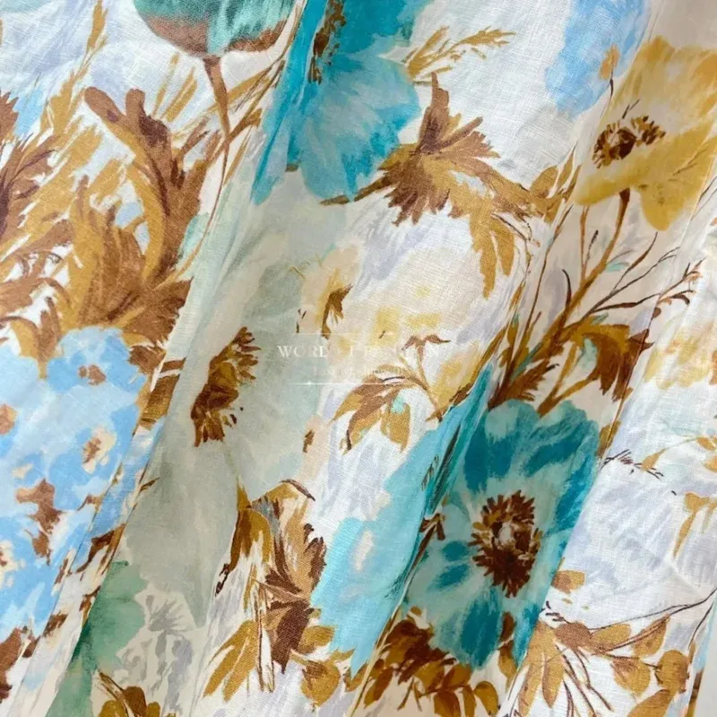 Robe mi-longue blanche sans manches, imprimé Floral, taille rétractable, dos nu, nouvelle mode 2025