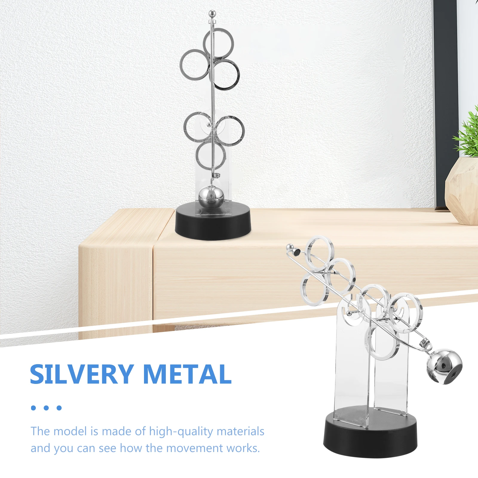 

Work Desk Decor Astrometer Ornaments Office Perpetual Motion Magnetic Plastic Home