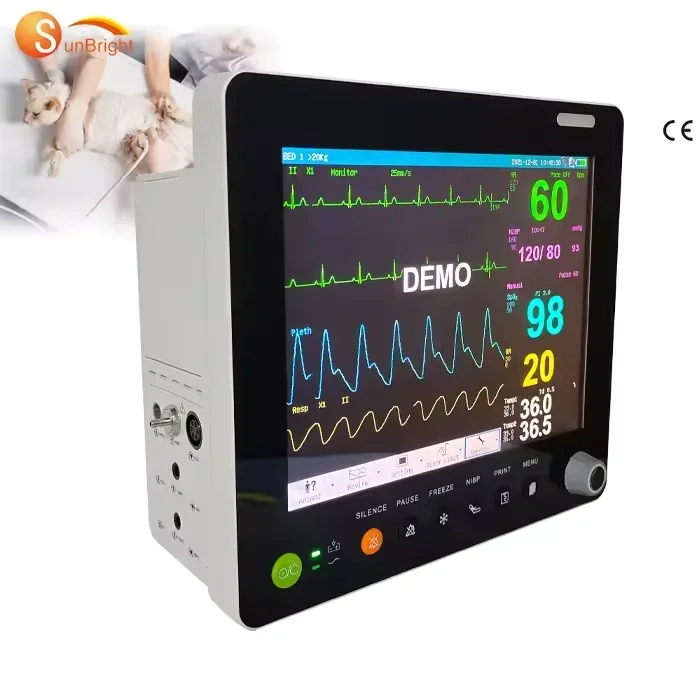 

Multi Parameter Veterinary Mo-nit-or Vet Pet Heatlh Animal Patient Mo-nit-or Veterinary Vit-al-Si-gns M-on-itor