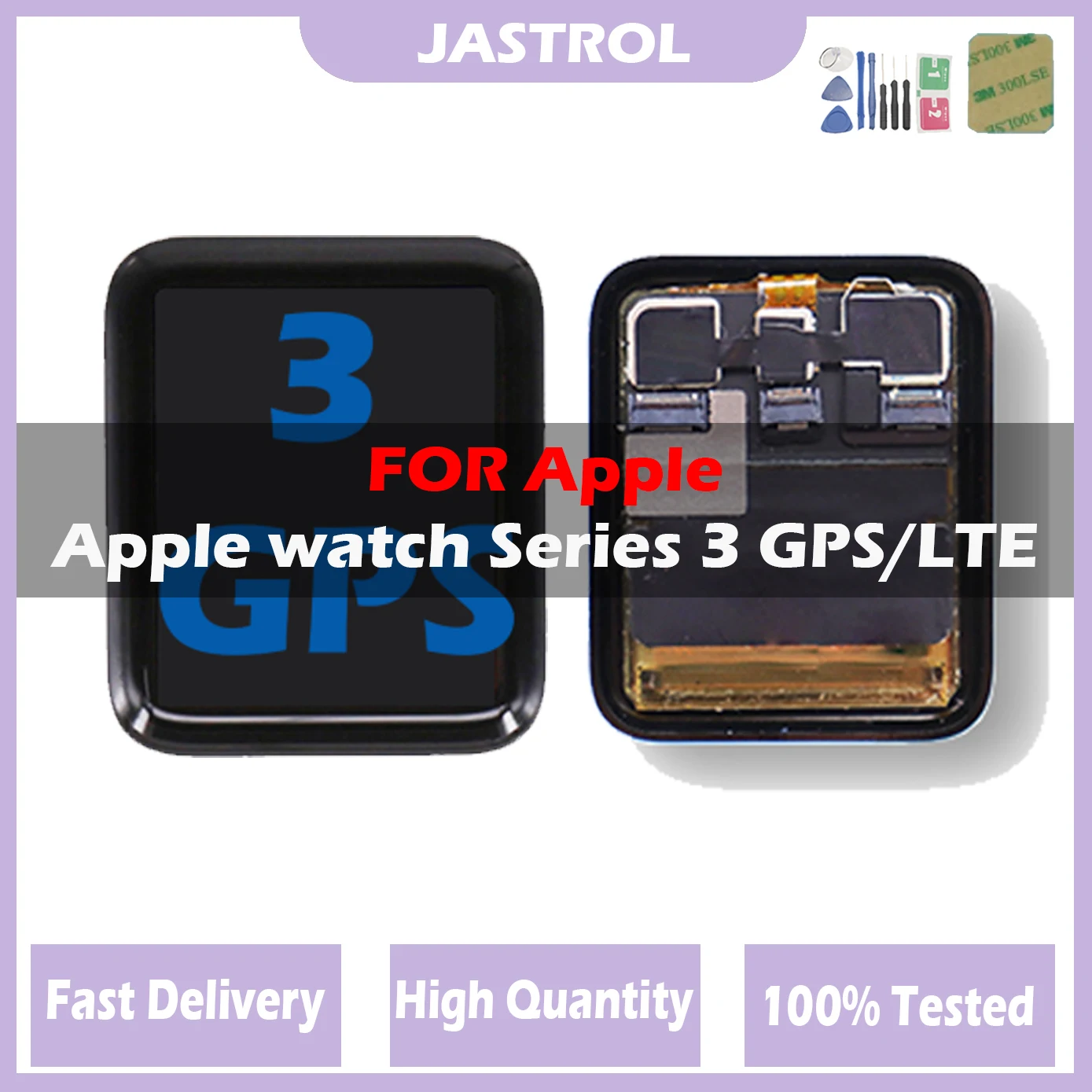 

LCD For Apple Watch Series 3 GPS For iWatch Series 3LTE 38mm 42mm LCD Display Screen Touch Digitizer Assembly With Tools