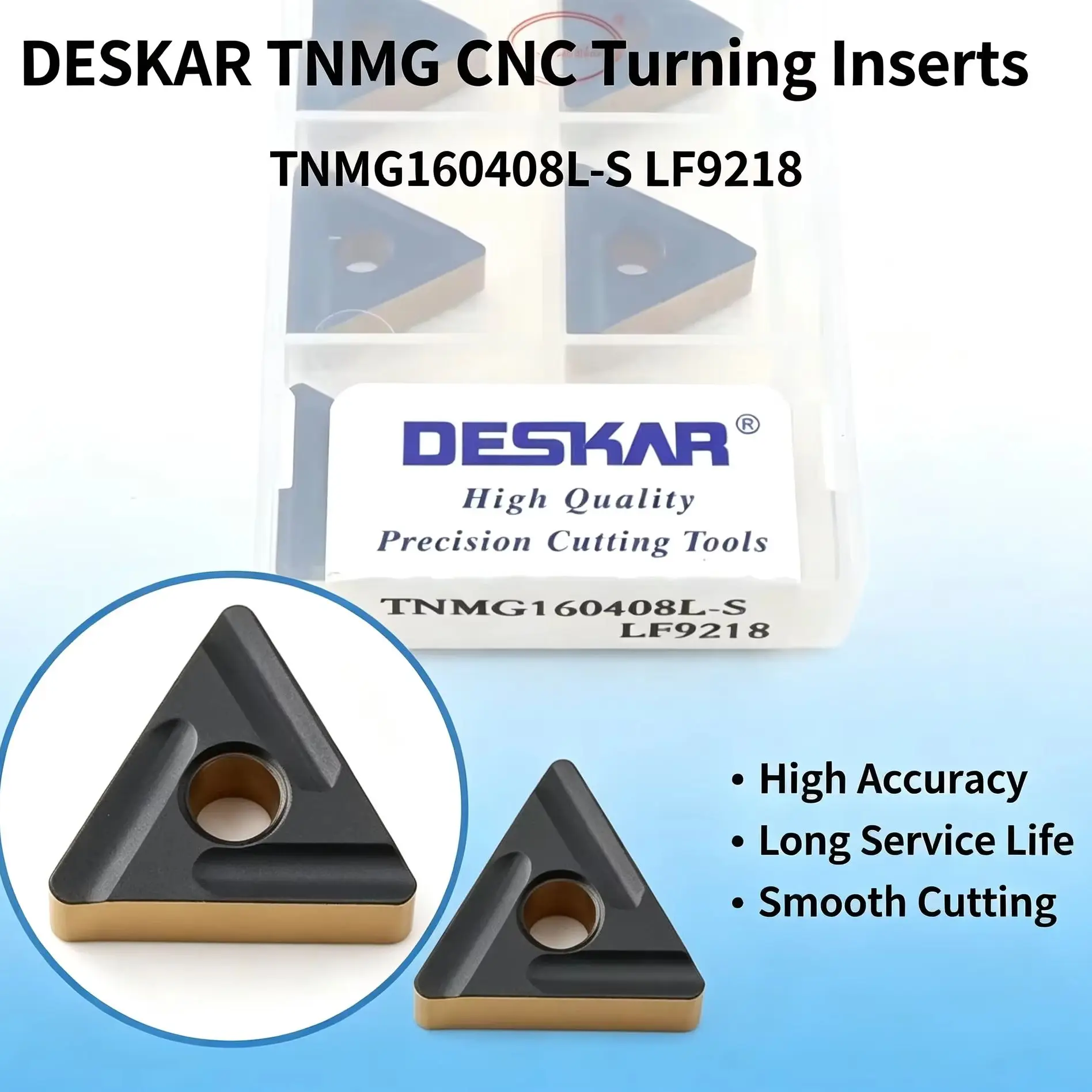 DESKAR TNMG160404/TNMG160408/TNMG160412-TM LF9028 L-VF R-VF L-S R-S LF9218  LF9018 Carbide Insert TNMG Inserts