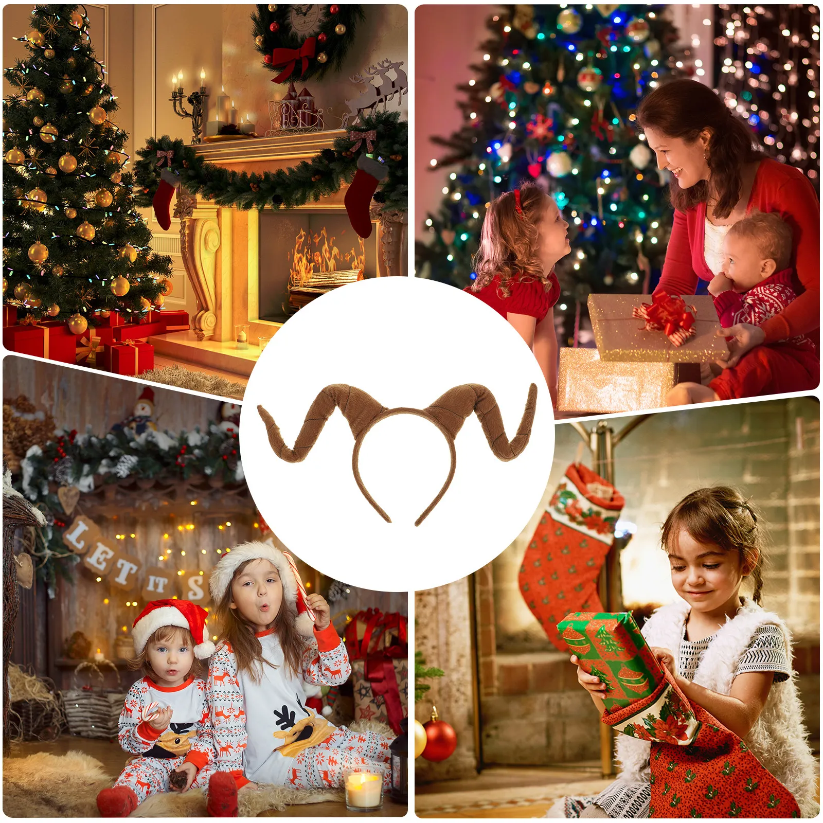 

Удобные ободки для волос с имитацией оленьих рогов, уникальные, эффектные головные уборы для вечеринок, пасхальные и рождественские повязки для волос, праздничные аксессуары