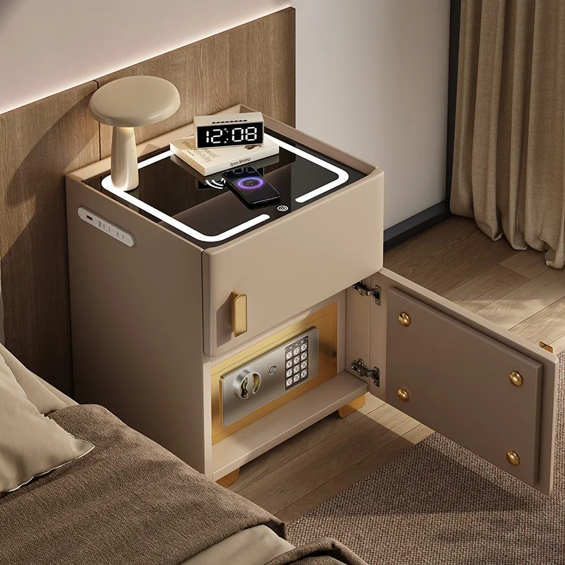 Smart bedside table, bedroom safe, integrated household multi-function lock, small storage cabinet