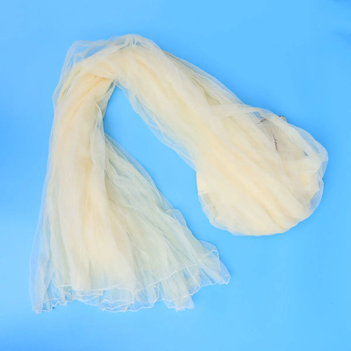 

Круглая москитная сетка с навесом, купольная занавеска для кровати, прочная сетка для детской кроватки, мягкий удобный материал, сохраняет желтый цвет