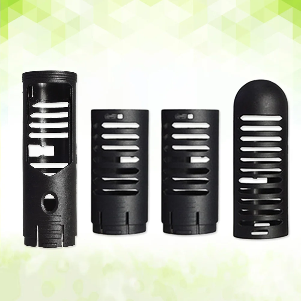 

4Pcs 42.5cm Heating Rod Cover for Freshwater Aquarium Submersible Aquarium Heater Cover Case Protective Casing Black