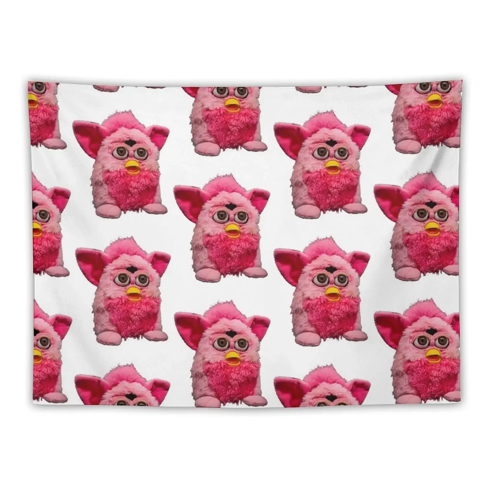 

Casual Pink Furby Photograph Tapestry Room Aesthetic On The Wall Aesthetic Home Decor Tapestry