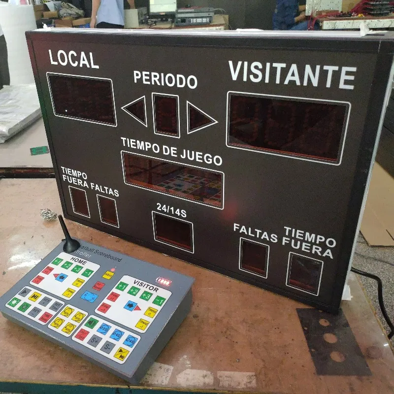 Portable Moving Scoreboard Changeable Sign 3" Digital Electronic Scoreboard Wireless Basketball Led Display Scoreboard