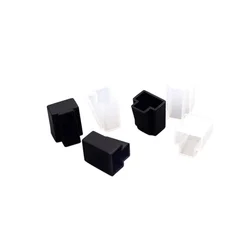 Oulx ตัวเชื่อมต่ออีเทอร์เน็ต RJ45ฝาครอบฝาครอบฝาครอบปลั๊กเครือข่ายหมวกครอบสำหรับ Cat5e Cat6ป้องกัน Cat7เคสป้องกันปลั๊ก RJ45เคสป้องกัน LAN