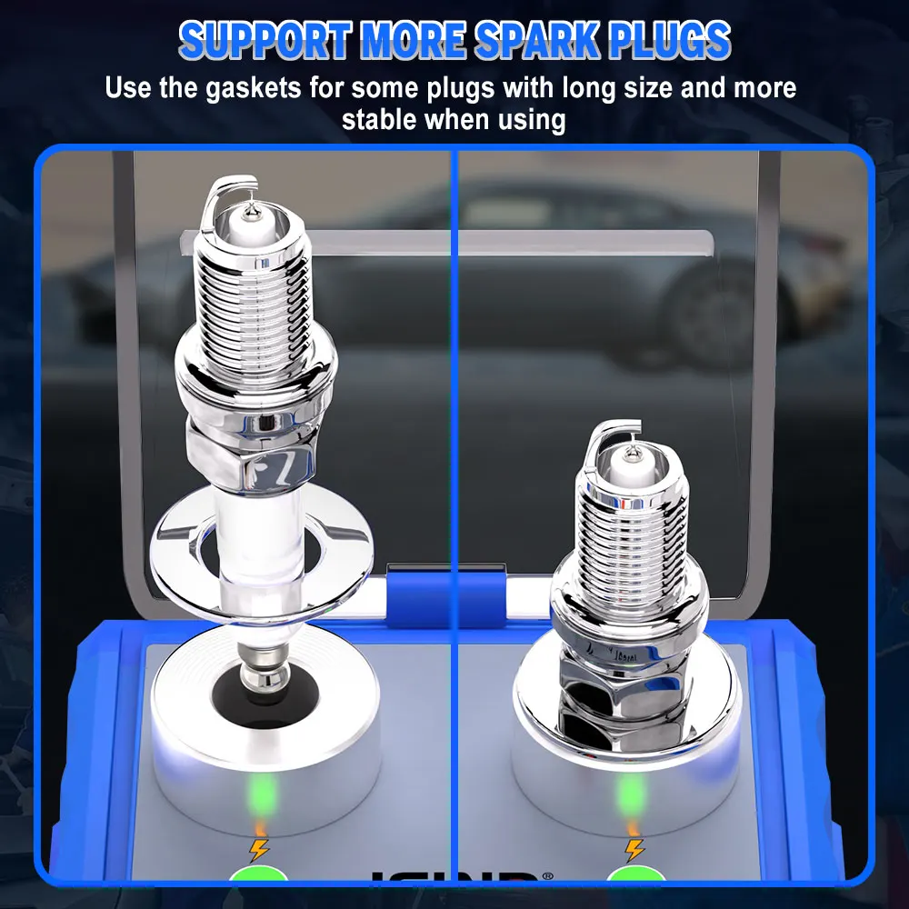 Auto Zündkerze Tester 0-6000rpm 110V 220V Doppel Loch Diagnose Werkzeug Auto Motor Zündung Detektor Werkzeuge auto 12V Scanner JFIND – Detail 4