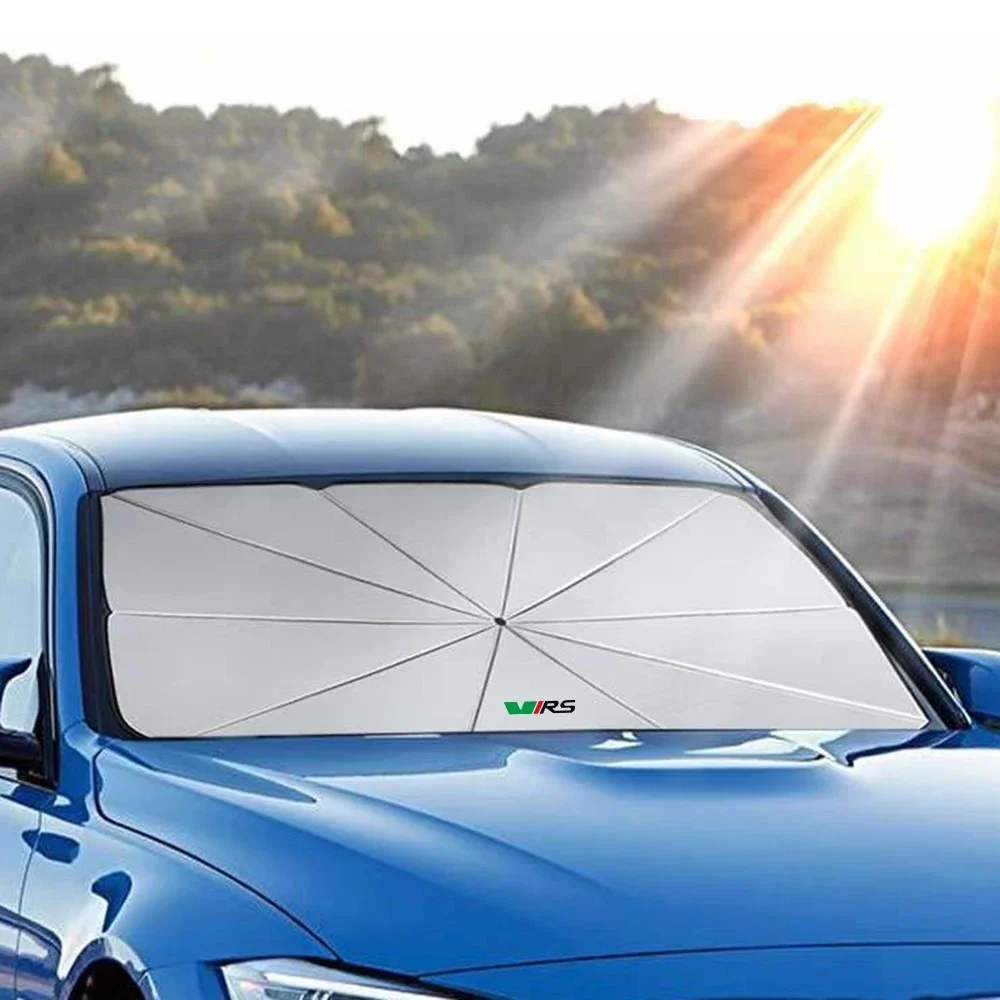 Car Sun Shade Protector Parasol Auto Front Window Sunshade Covers VRS Logo for Skoda Octavia 2 A5 A7 MK3 MK2 Kodiaq Superb Fabia