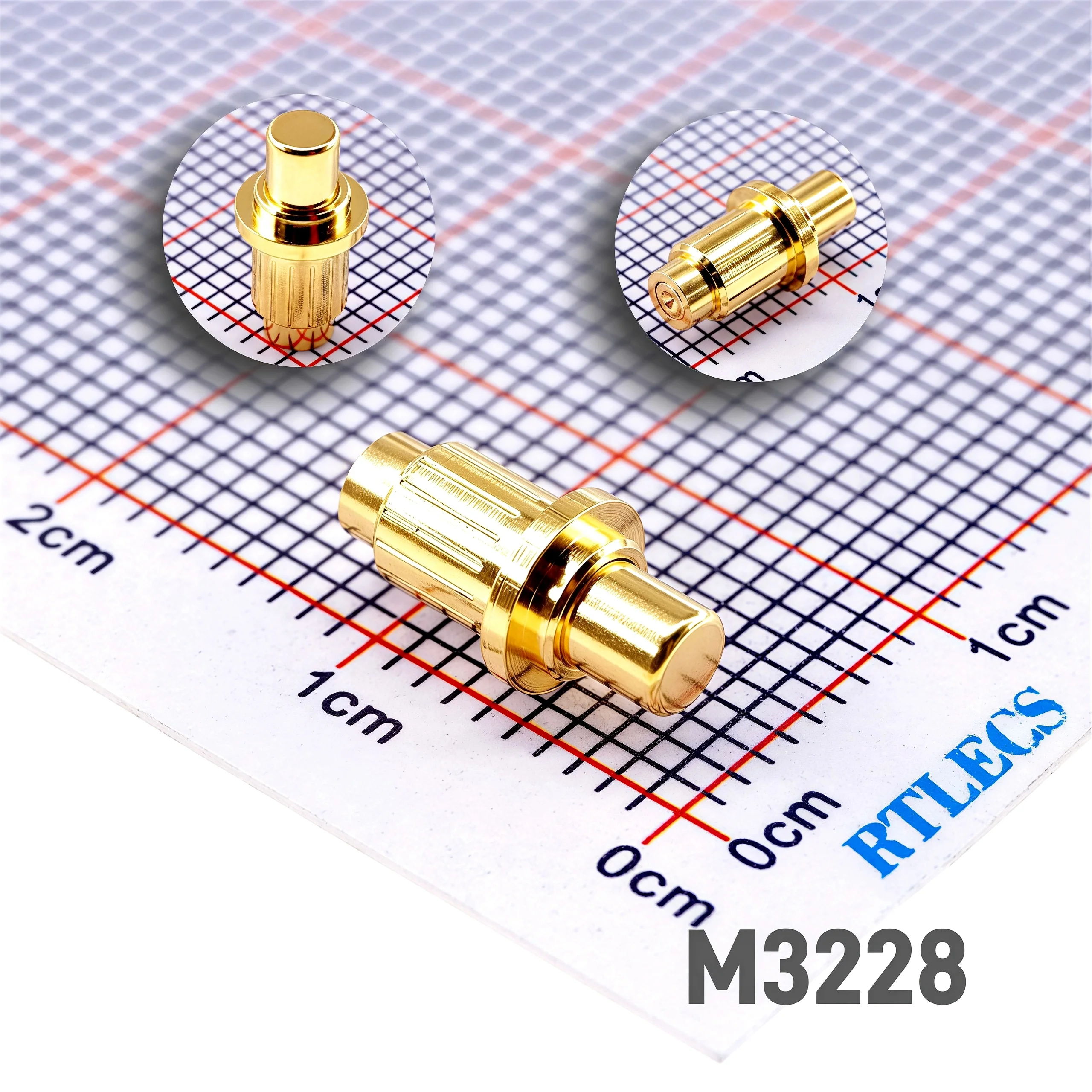 2 Pcs Test Probe 20 Amps Pogo Pin Connector Low Voltage 12V Spring Loaded Outside Center Contact 20A High Current Thimble