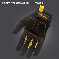 1Pair Work Gloves Men & Women, Utility Mechanic Working Gloves High Dexterity Touch Screen For Multipurpose,Excellent Grip 5