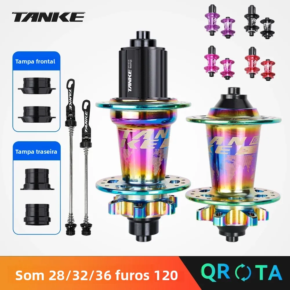 Tanke 120 clique hub 6 rolamento mtb hub dianteiro traseiro 28 32 36 furos freio a disco mountain bike hubs 7 8 9 10 11 12 peças de bicicleta de velocidade