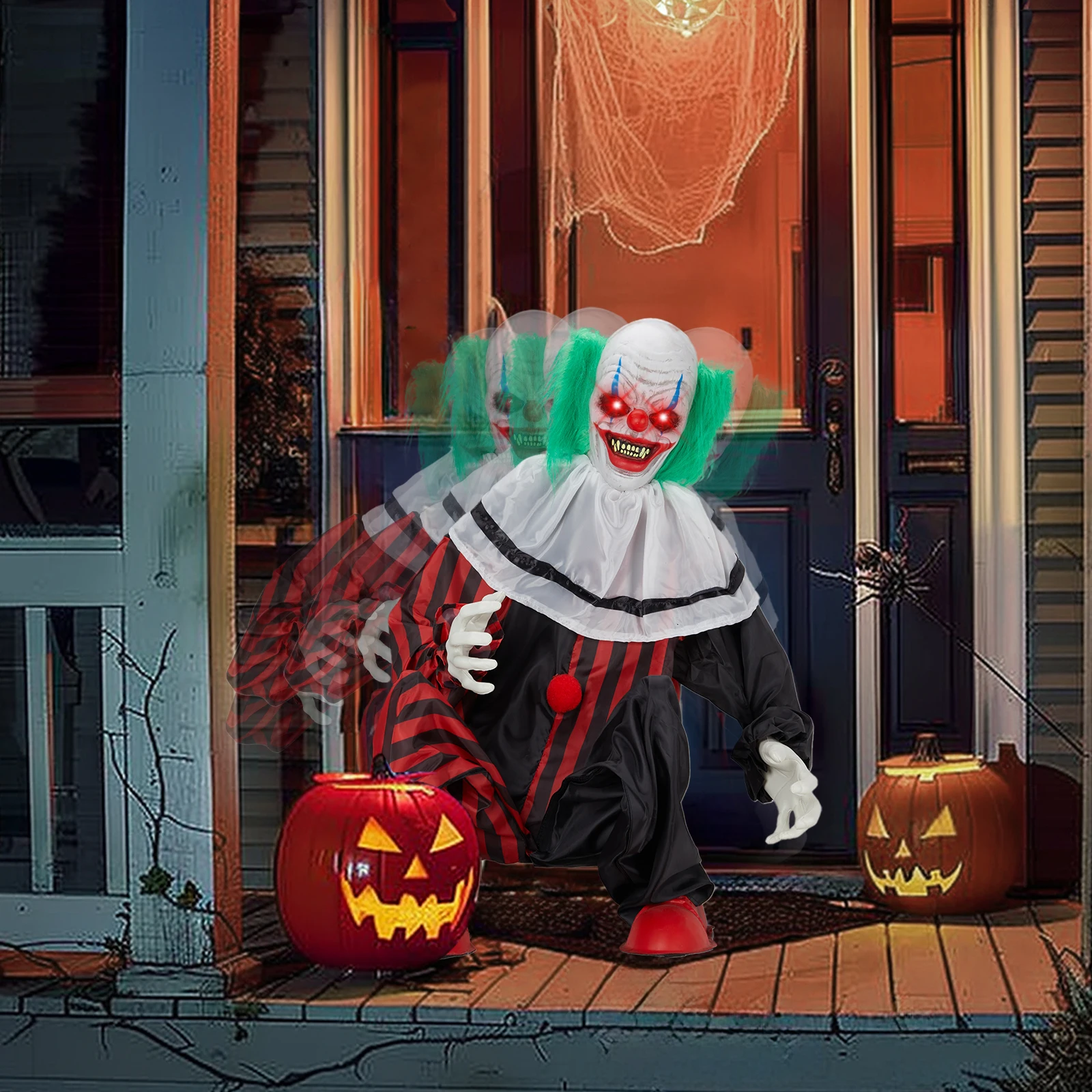 

2,6 фута клоун Хэллоуин стоящее украшение