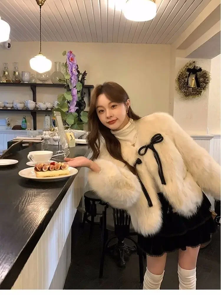 2024 Autumn and Winter Fashion New Women's Warm and Elegant Casual Temperament Fur Integrated Commuting Simulation Fox Fur Coat