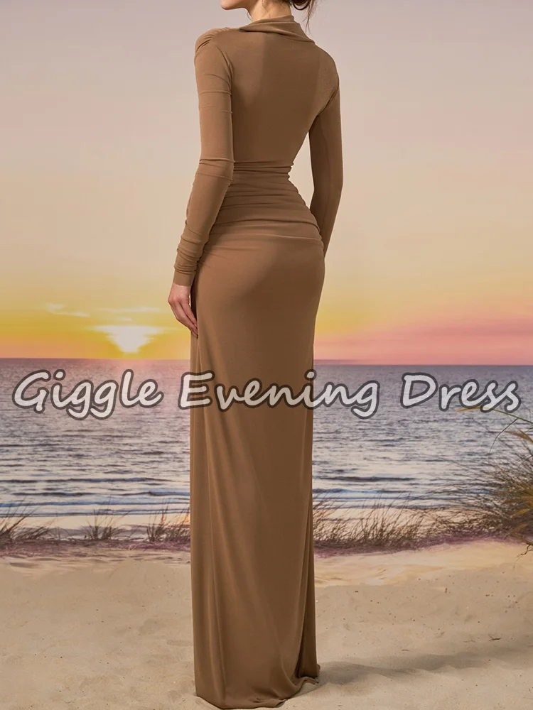 Robe fourreau modeste saoudienne, robe de soirée plissée à manches longues pour femmes, dubaï, élégante, pour occasions, robe Maxi de fête, personnalisée