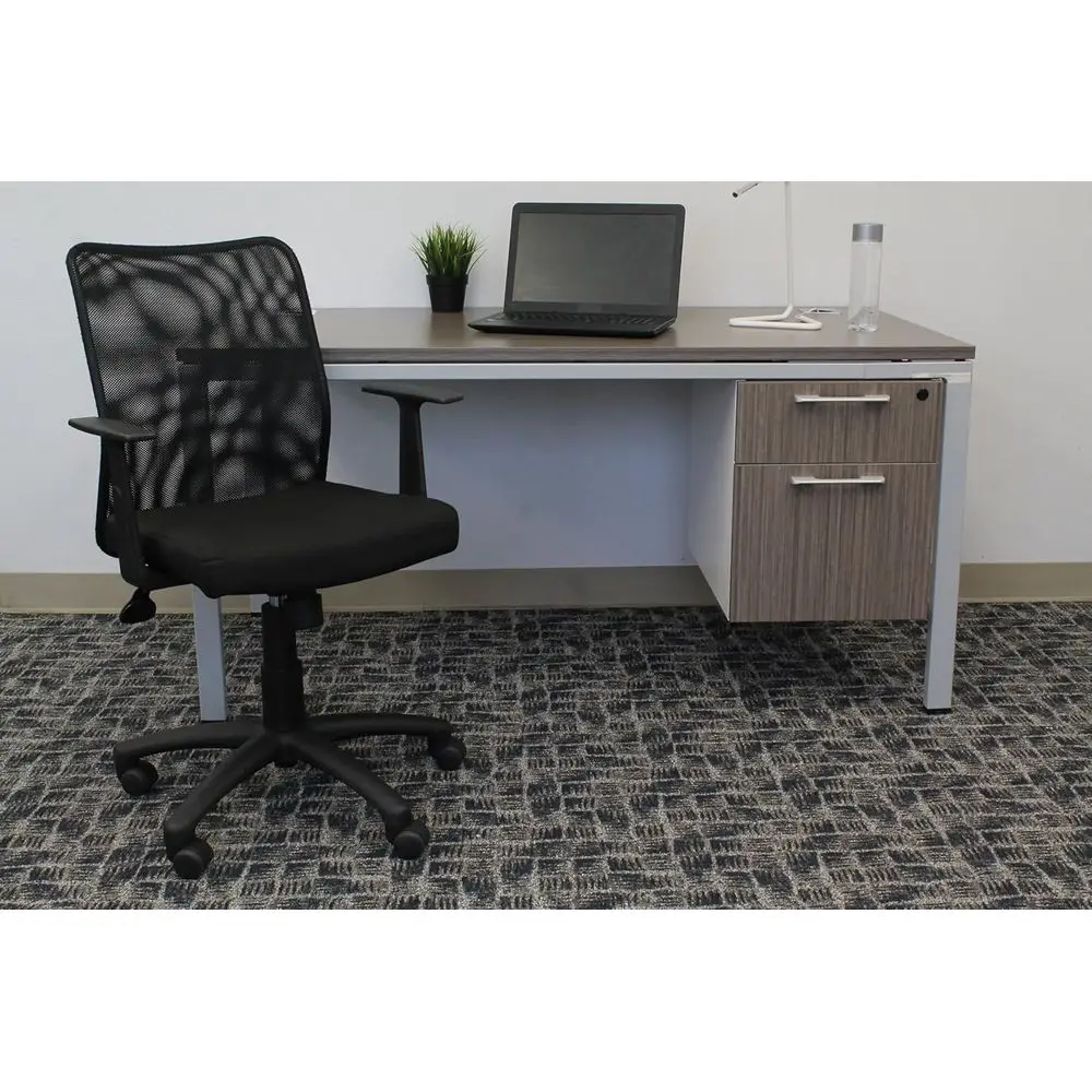 Office Products B6106 Budget Mesh Task Chair with Arms in Black